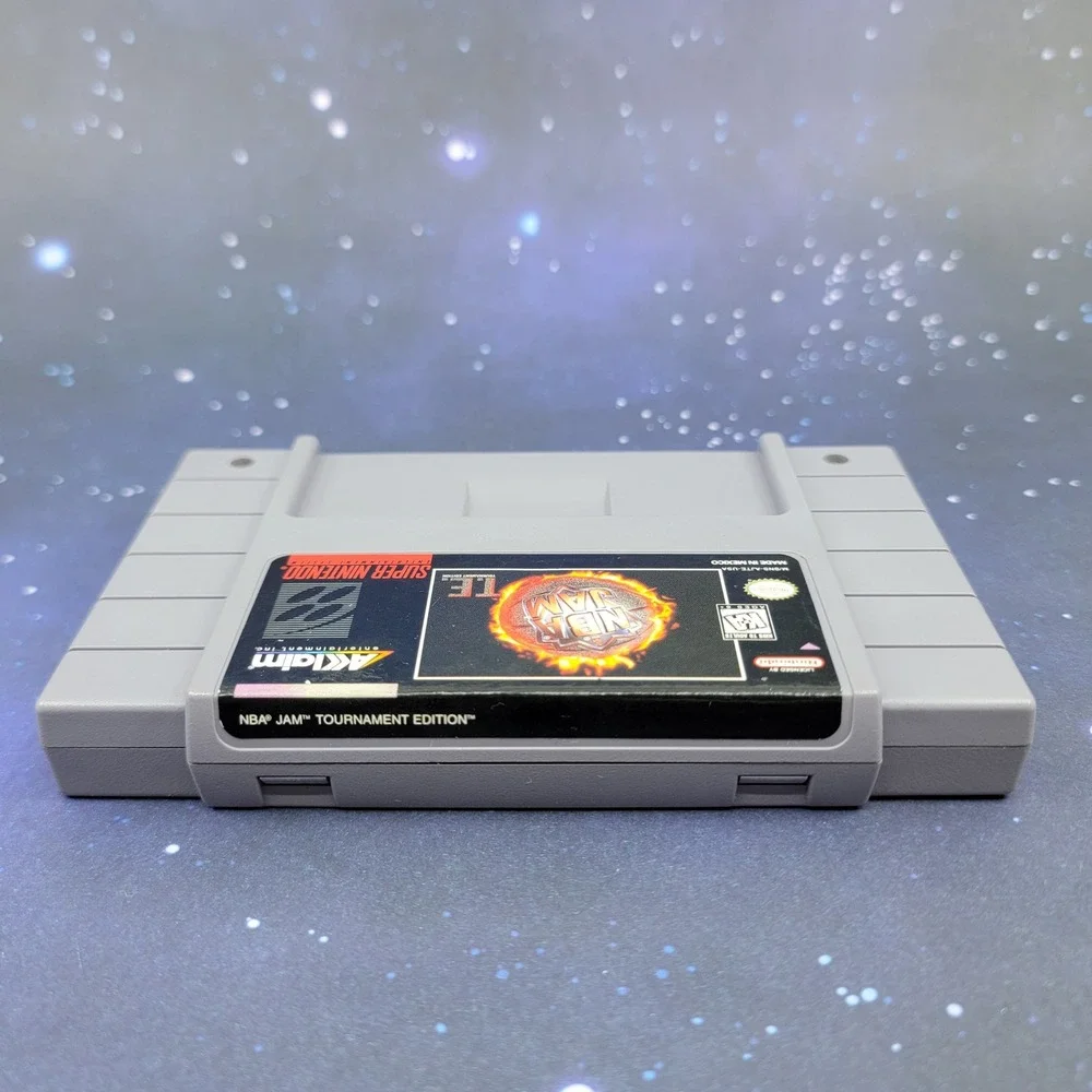 NBA Jam Tournament Edition SNES Super Nintendo Acclaim SNS-006 Game Cartridge